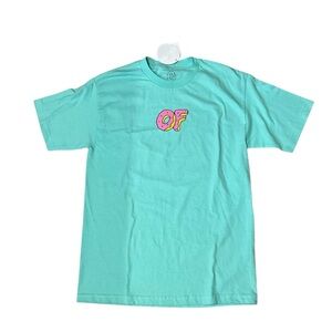 Zumiez 2018 Turquoise Tee with Pink Donut Graphic Medium